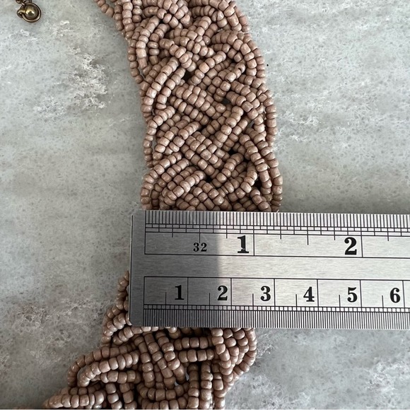 Charming Charlie tan beaded bohonecklace - Picture 2 of 2